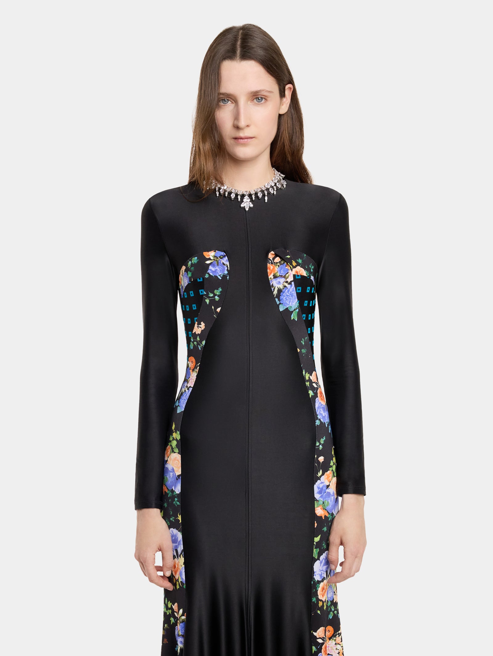 ROBE LONGUE EN JERSEY À EMPIECEMENTS - Image 3