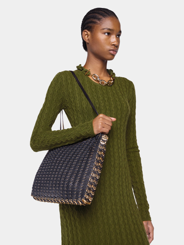 1969 reversible tote flip bag in leather - Image 1