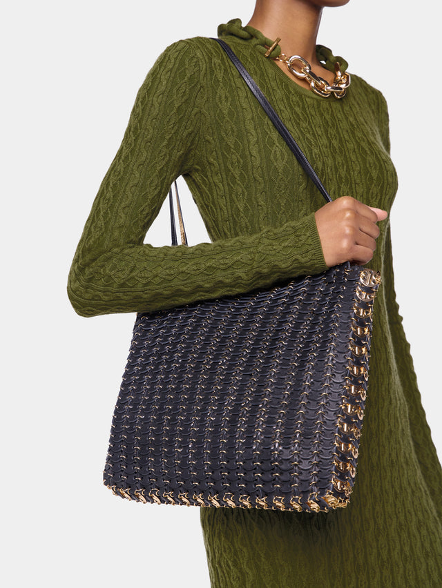 1969 reversible tote flip bag in leather - Image 2