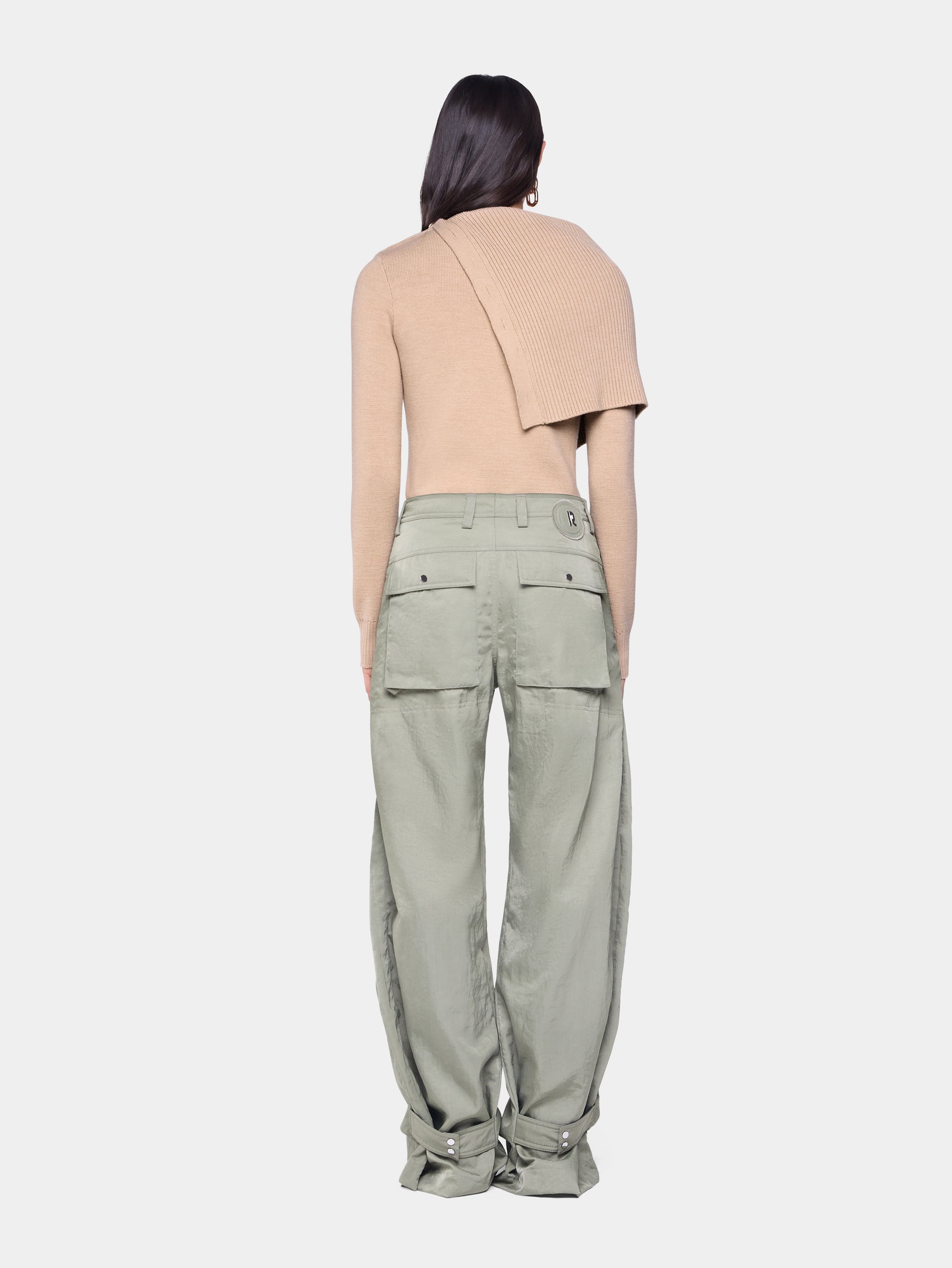 Beige Sweater in wool position 4