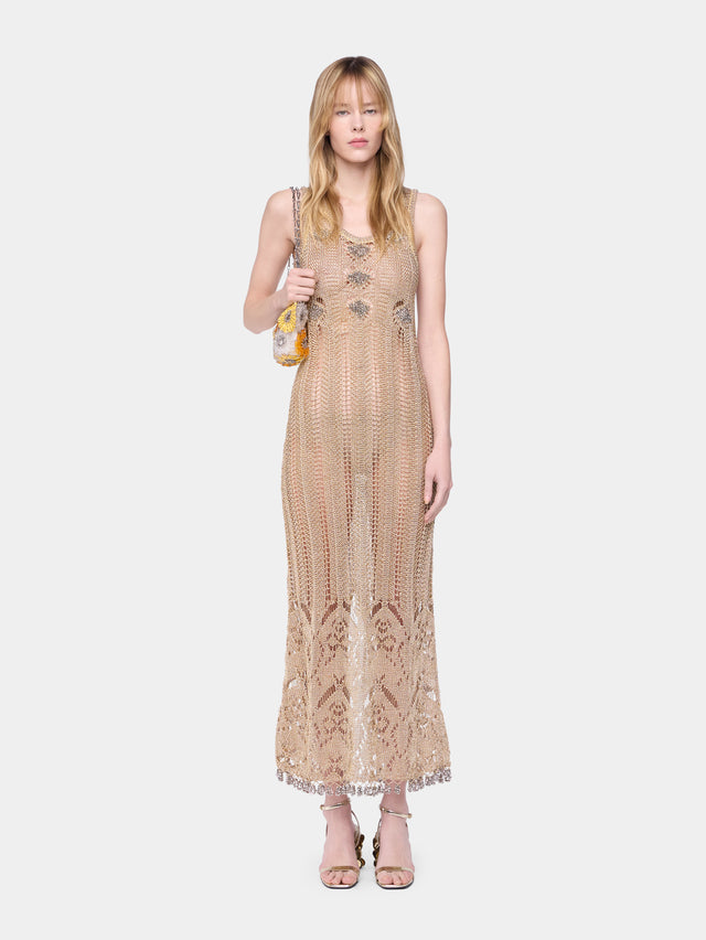 Long dress in crochet - Image 1