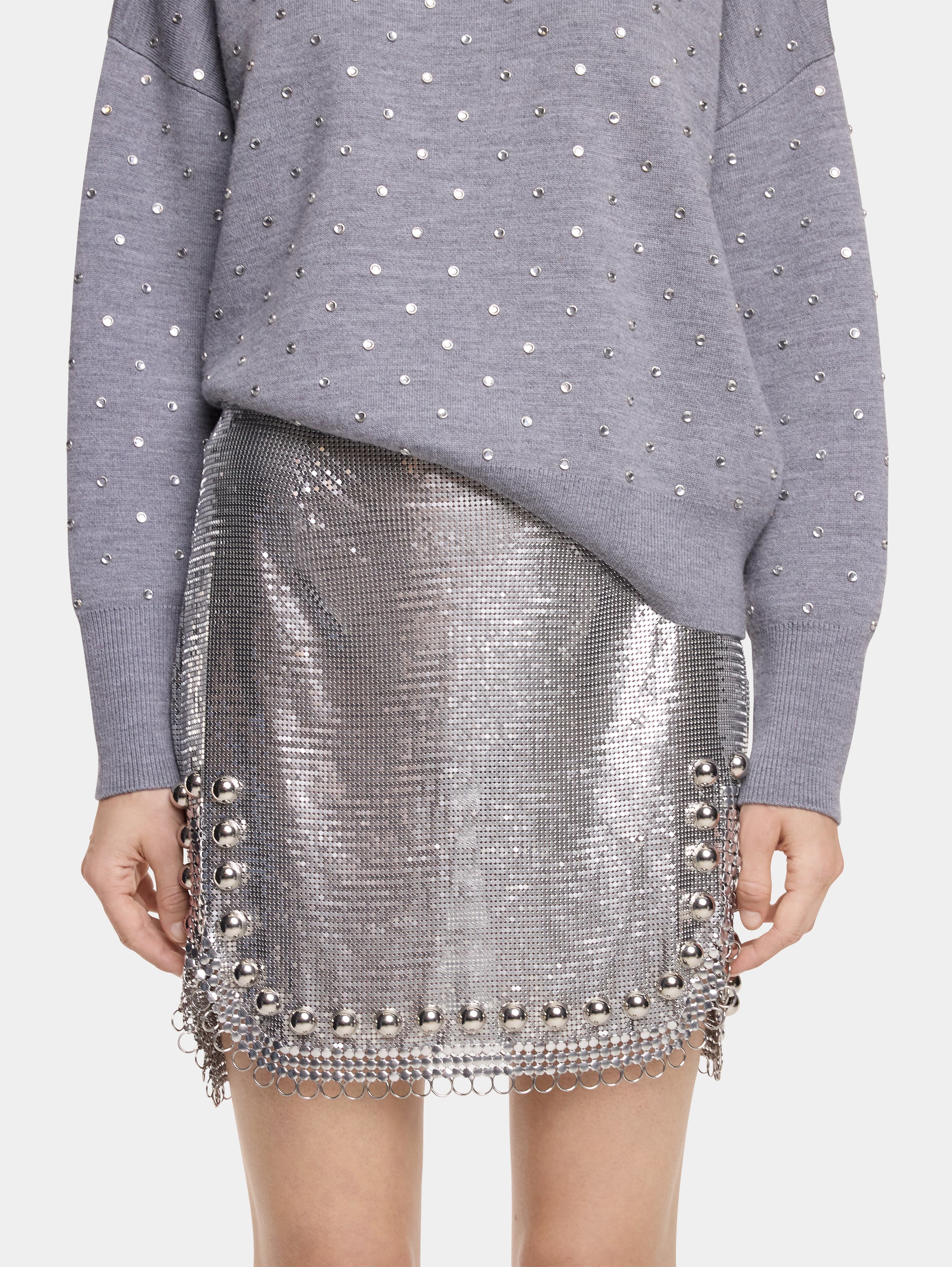 SHORT SKIRT IN MESH
