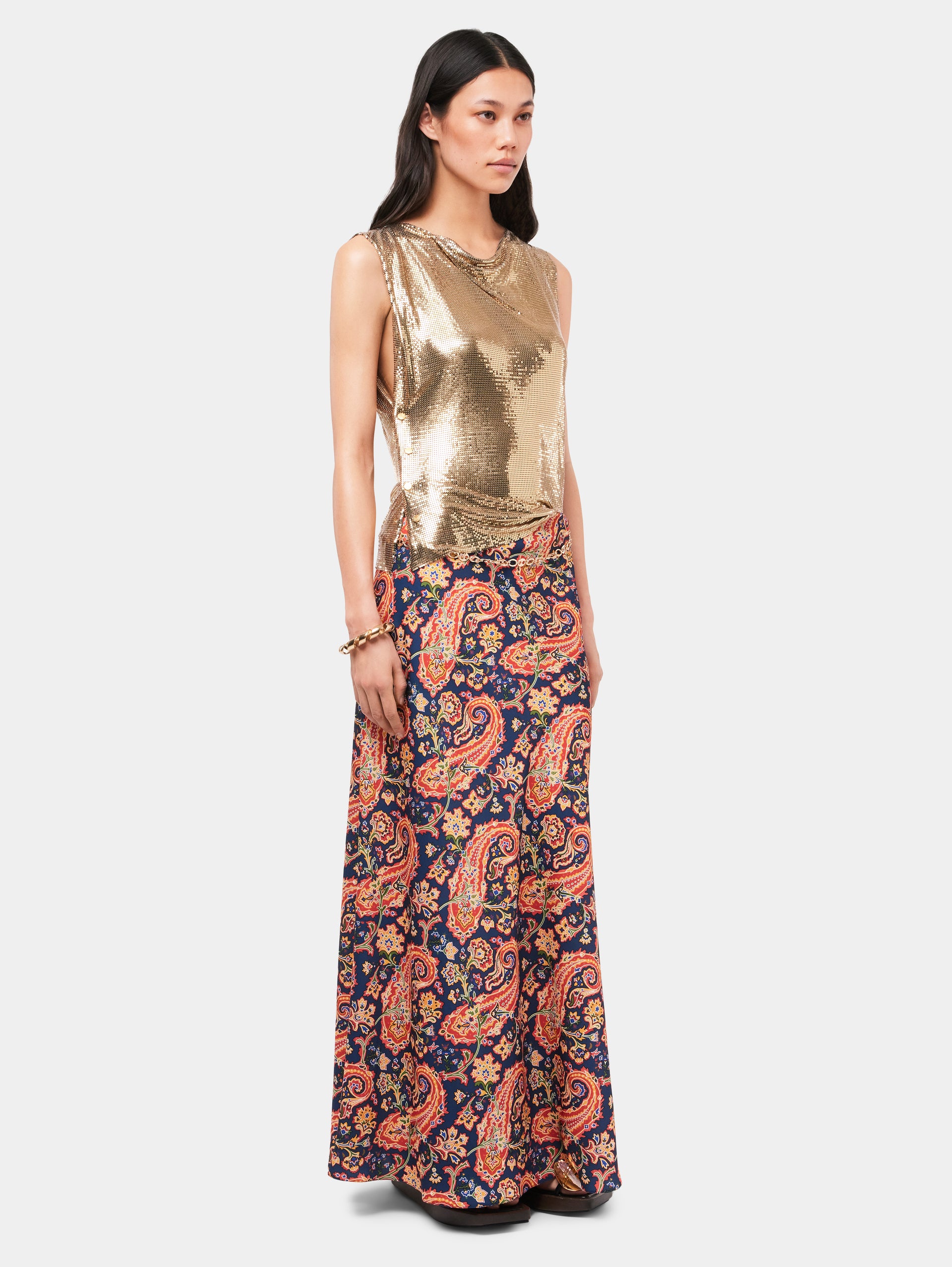 Gold chainmail Top