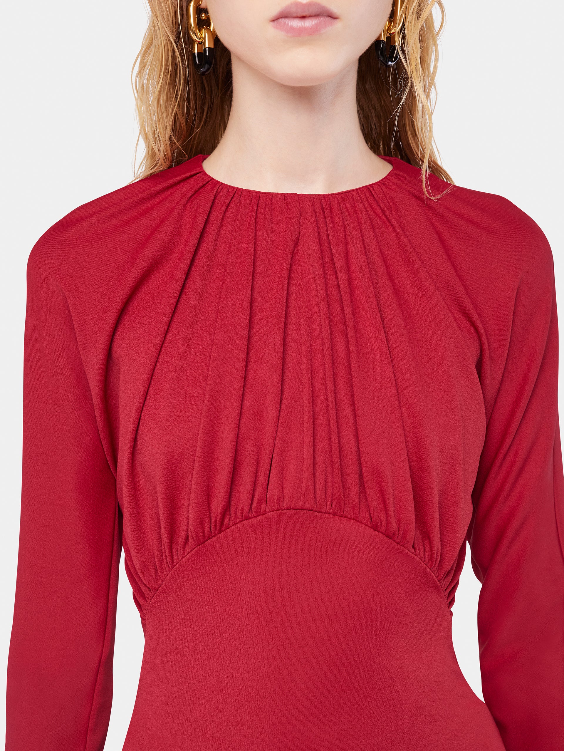 Jersey top with ruched details position 6