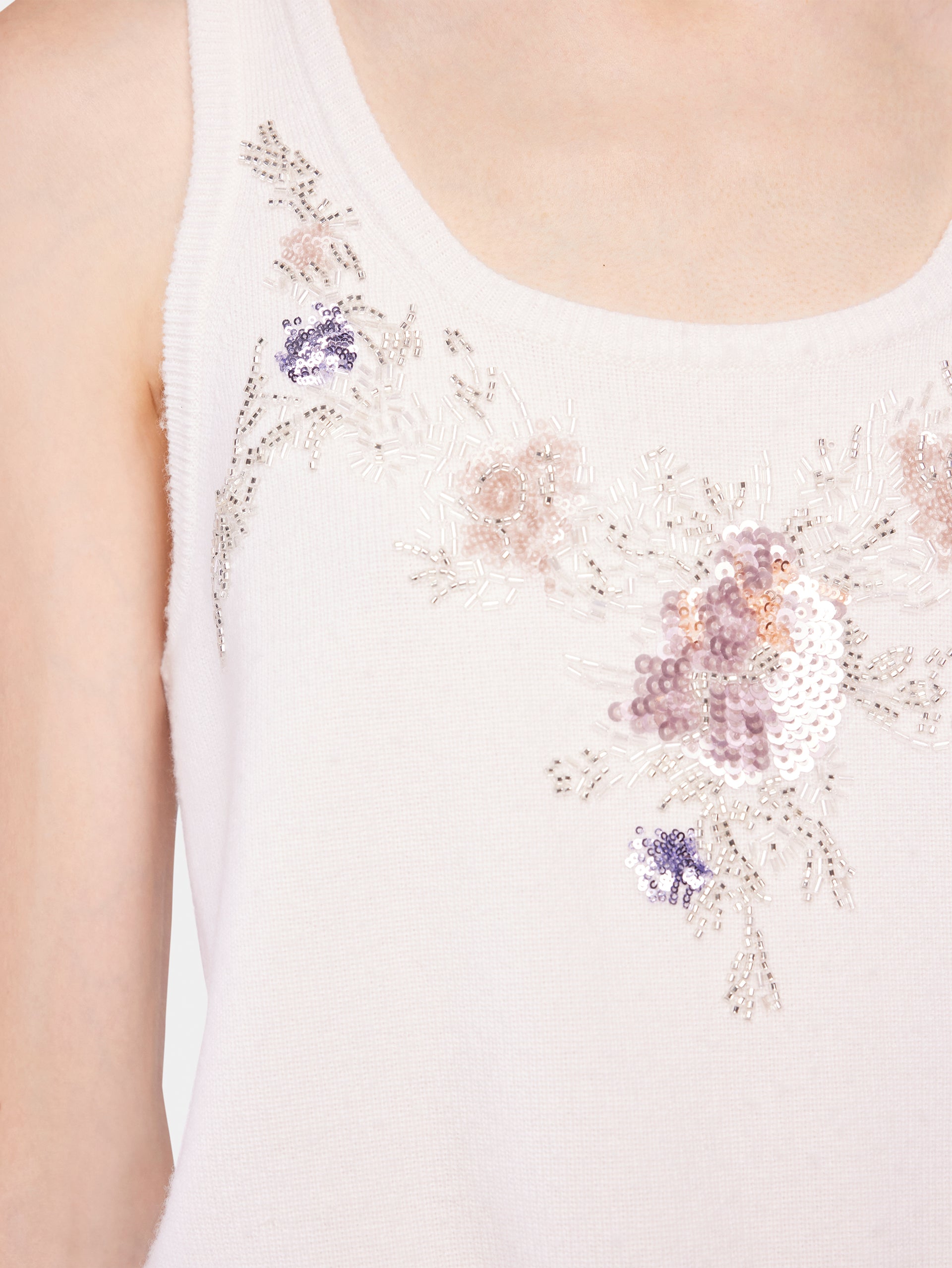 Embroidered wool top position 6