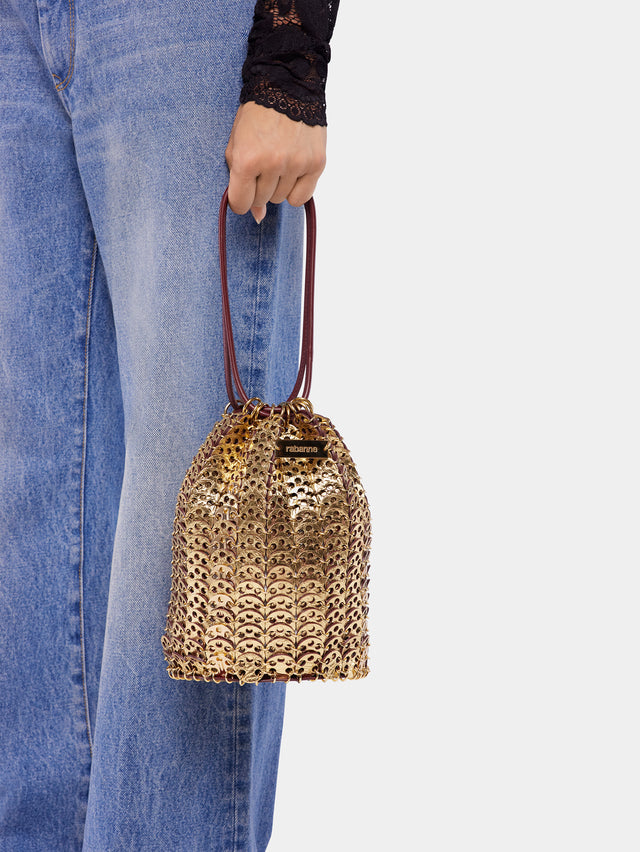 Bucket reversible Flip bag in leather - Image 2