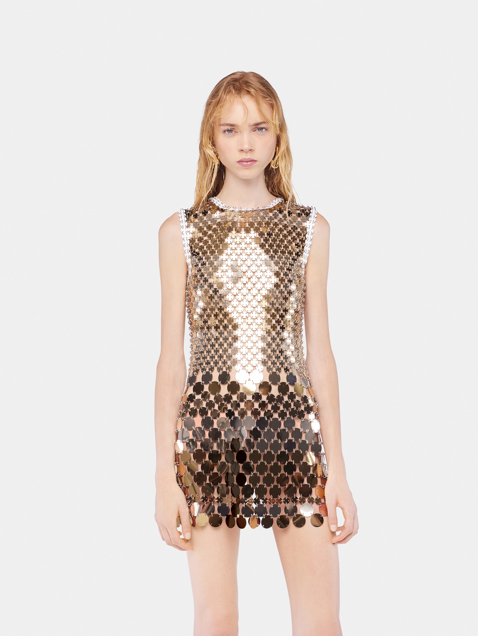Mini dress gold in assembly position 5