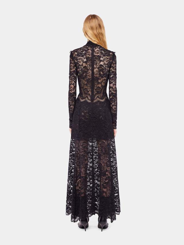 Long lace dress with cut-out details - Image 3