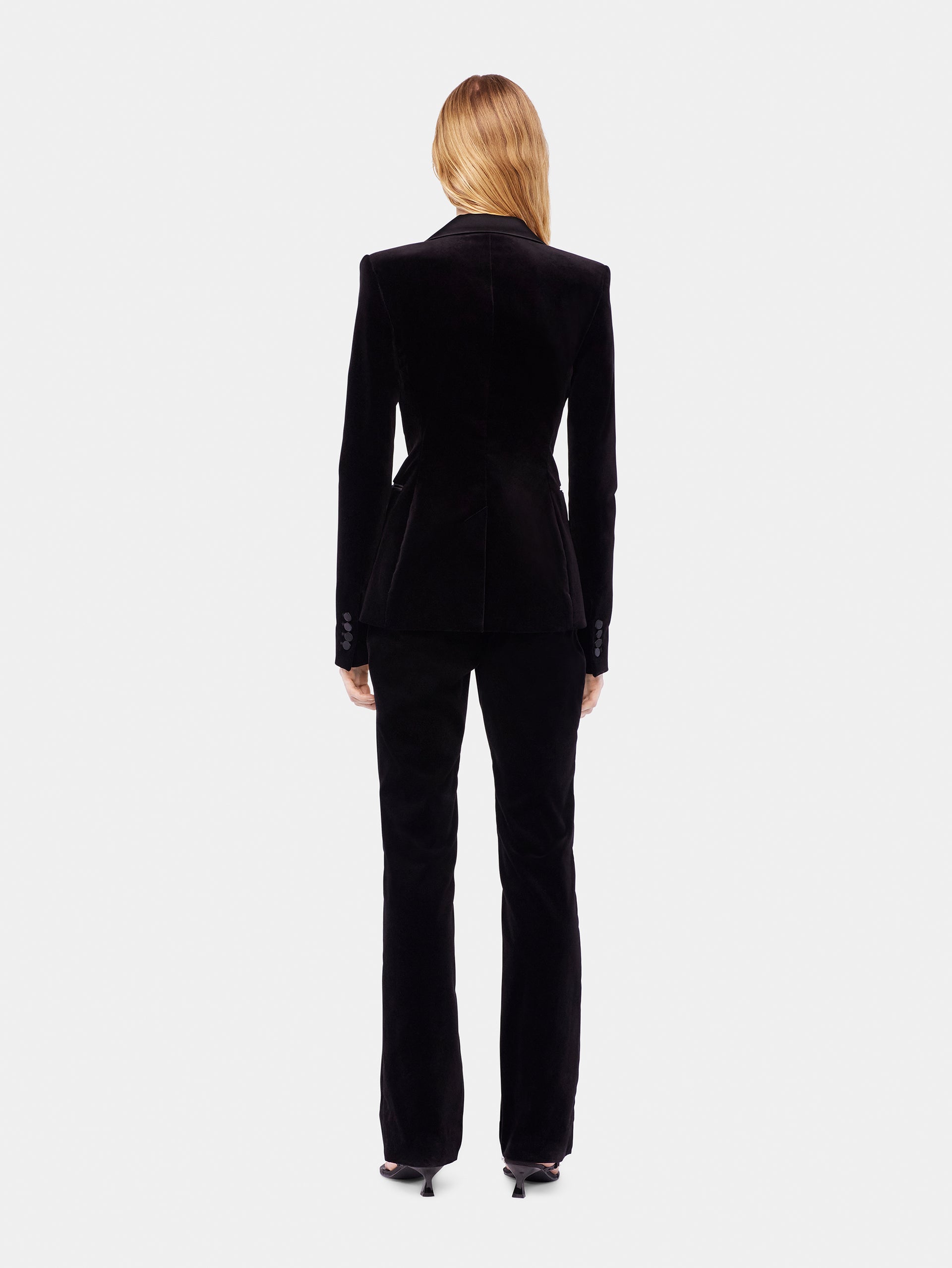 Velvet tailored trousers position 4