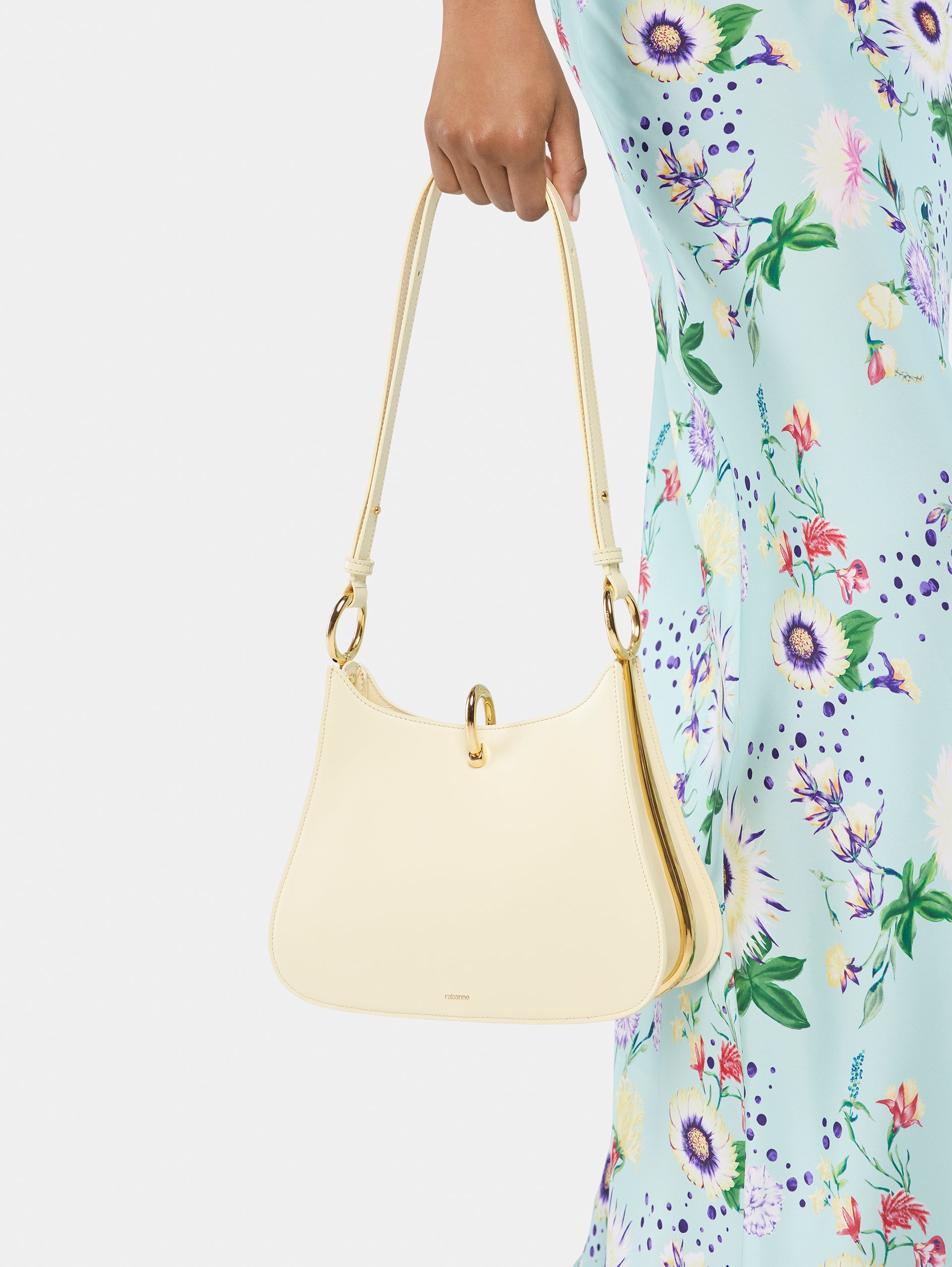 Medium Ring leather bag butter position 6