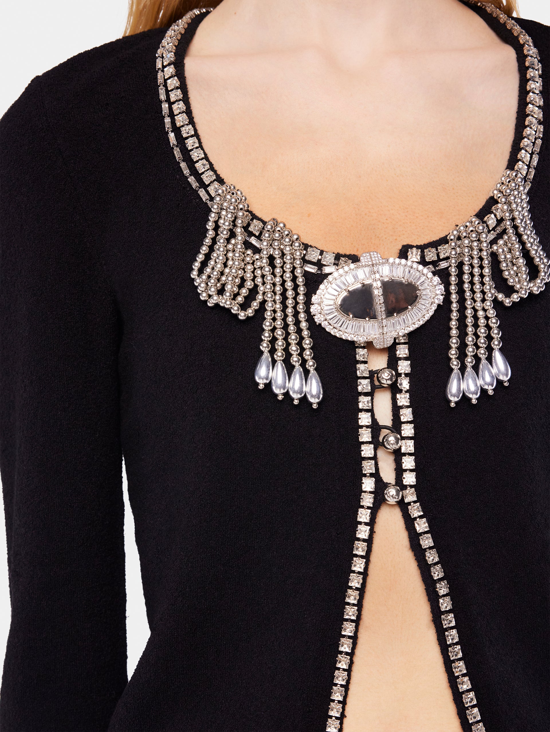Embroidered knit cardigan position 6