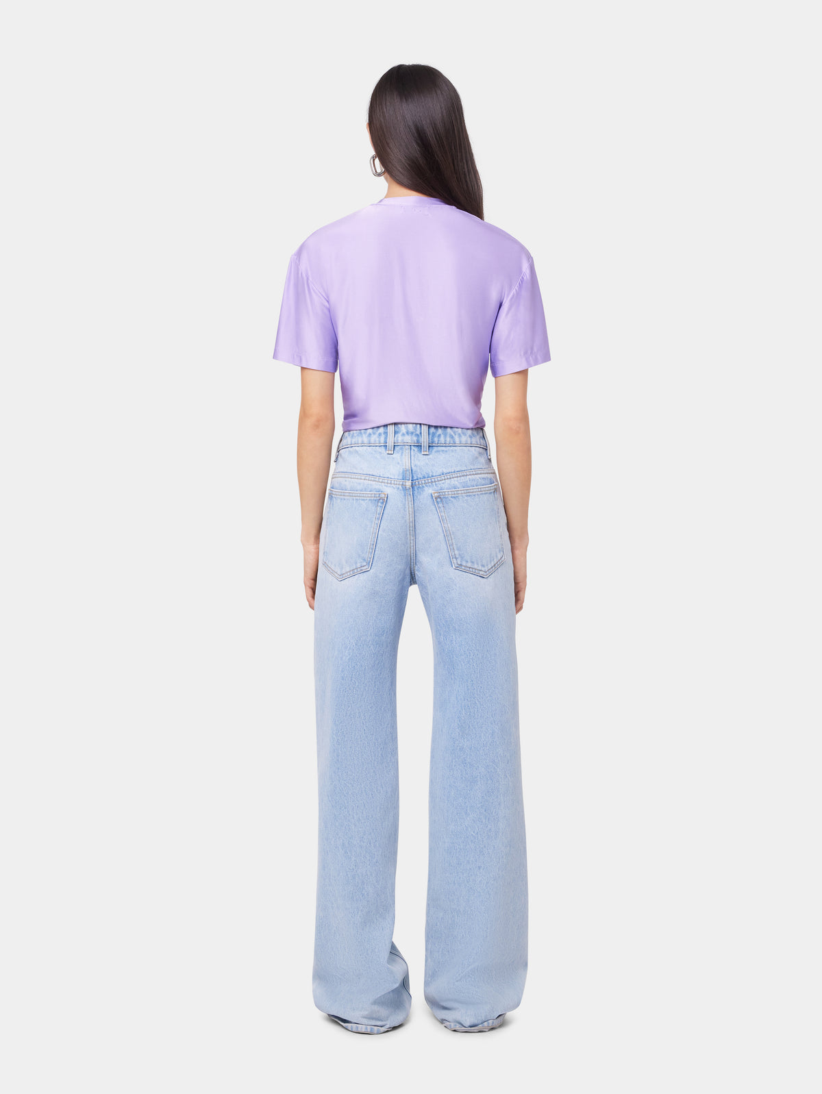 LAVENDER PIERCING TEE-SHIRT IN JERSEY position 5