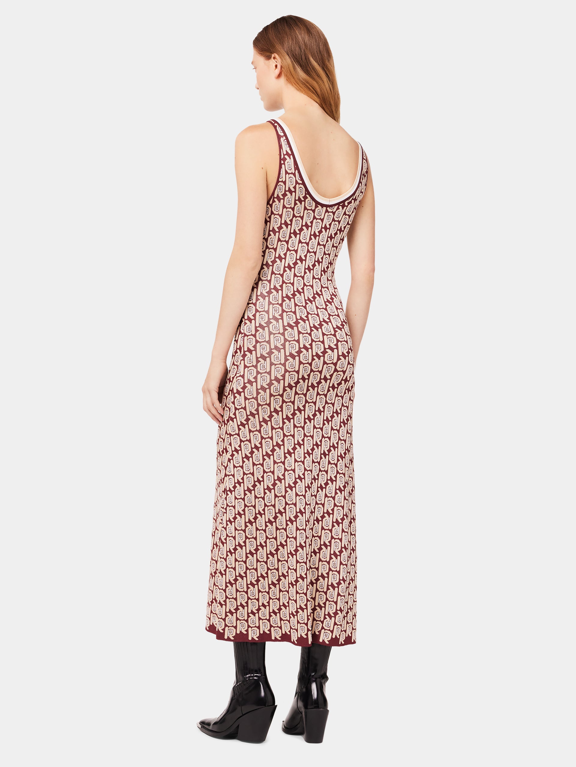 Robe longue monogramme