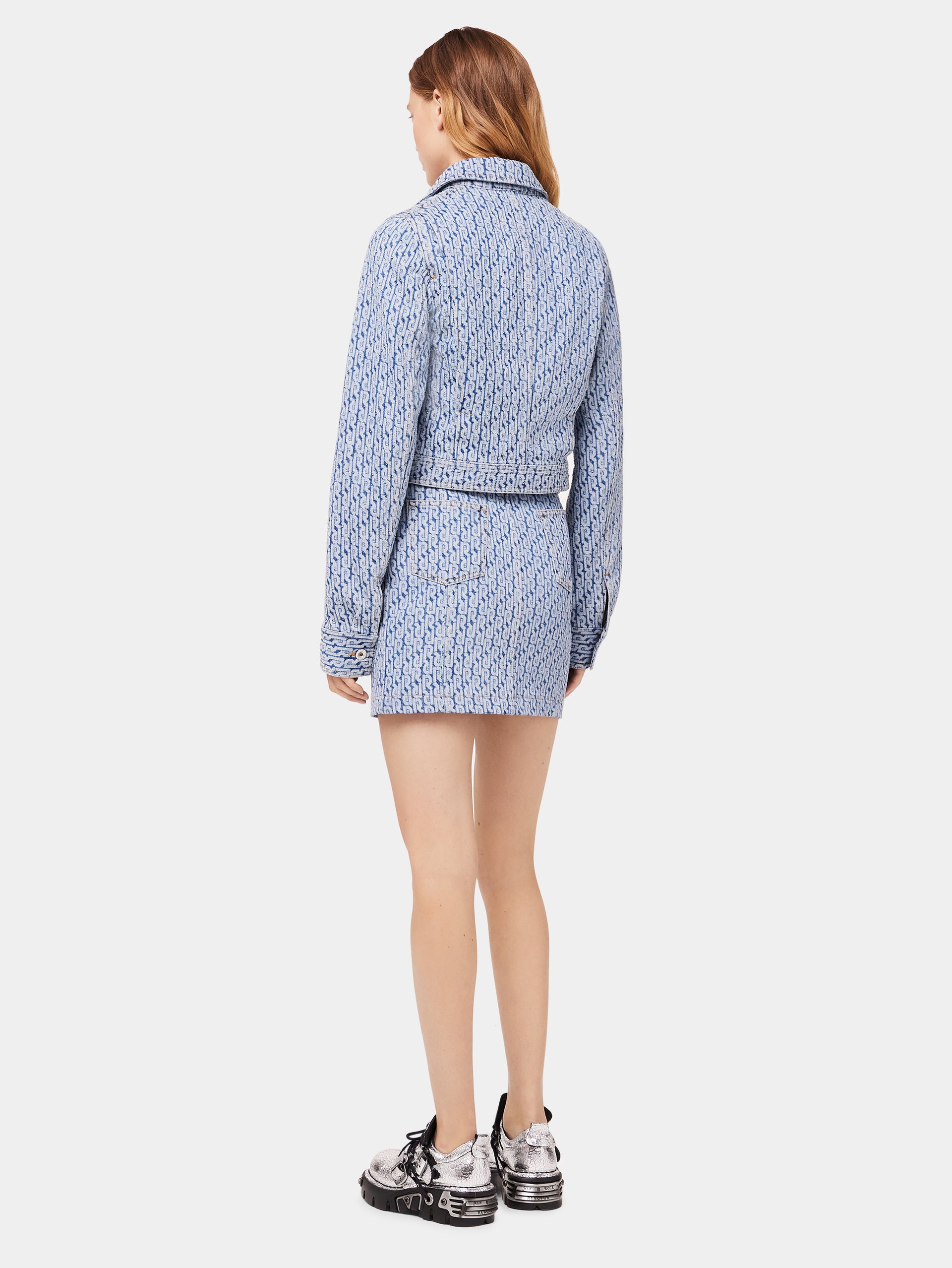 Veste denim monogramme