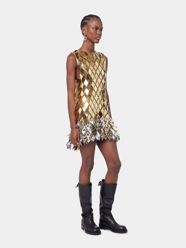 Gold short dress in assembly - Image 3