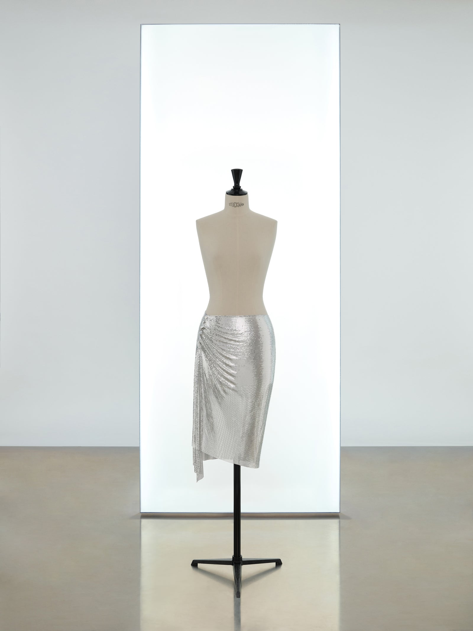 Mid length draped iconic mesh skirt position 1 - Image 1