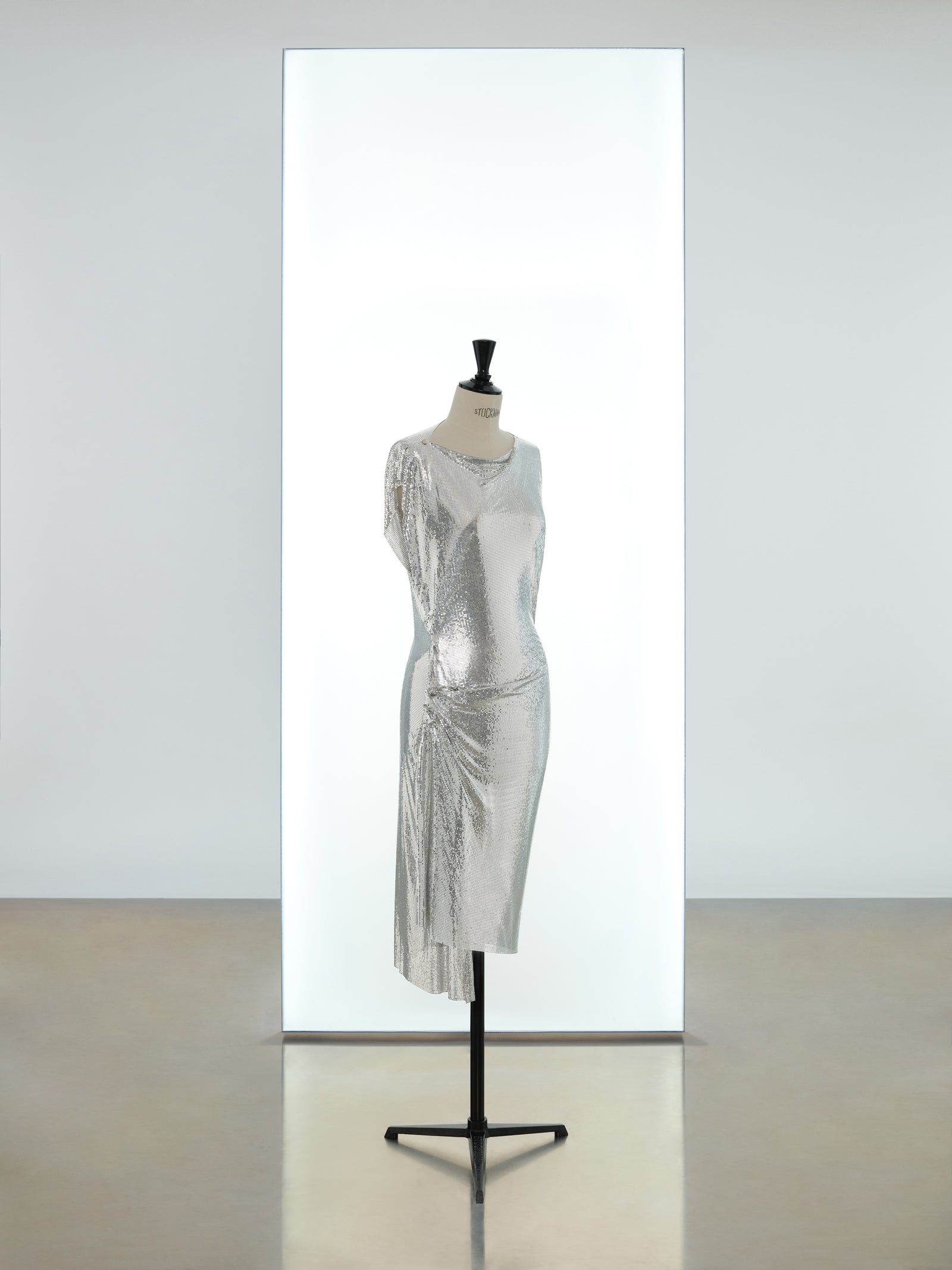 Mid length draped iconic mesh dress position 1 - Image 1