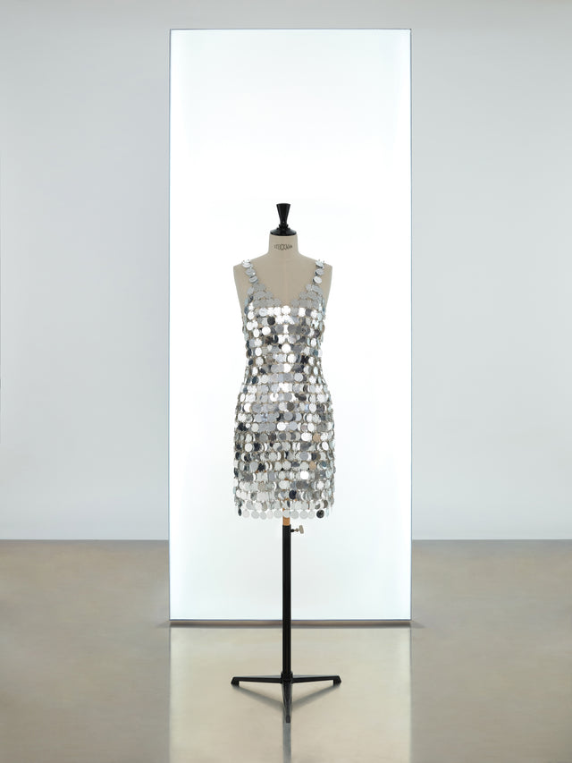 Mid-length sparkle iconic dress with straps - Image 1