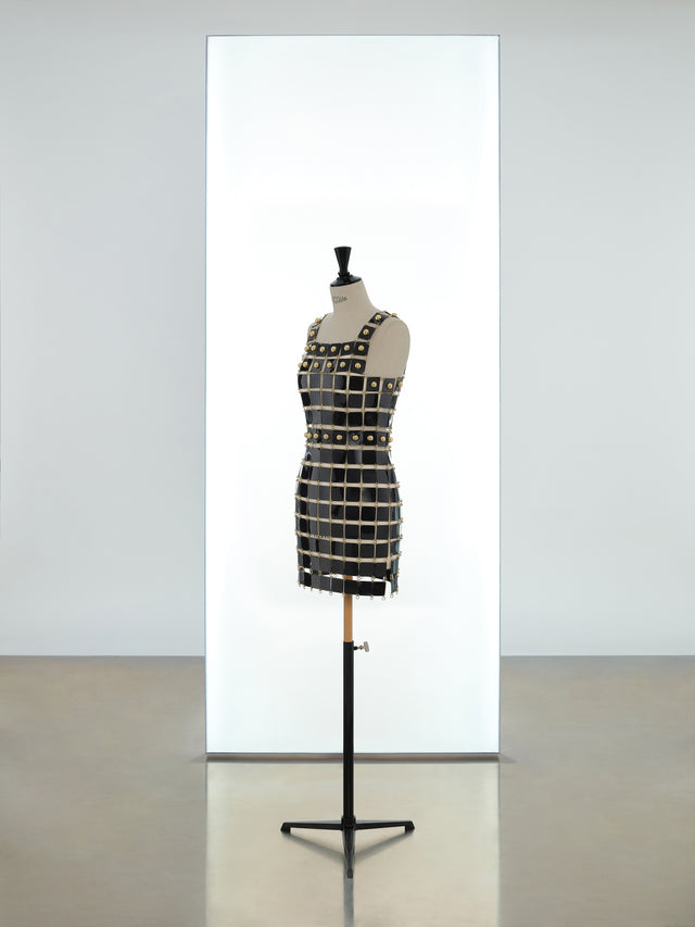 Short strap dress made in rhodoid assembly - Image 1