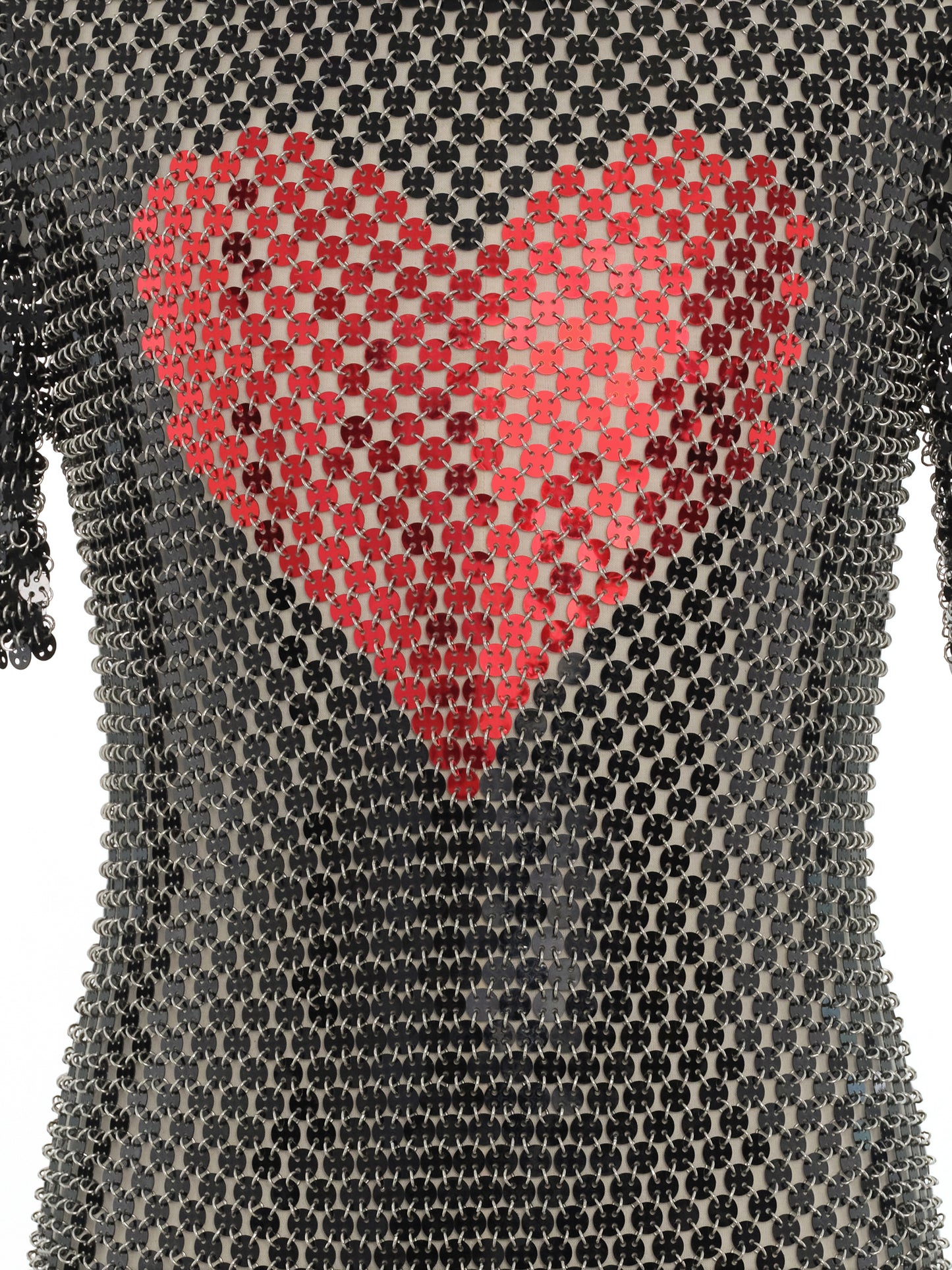 T-shirt made in metallic assembly