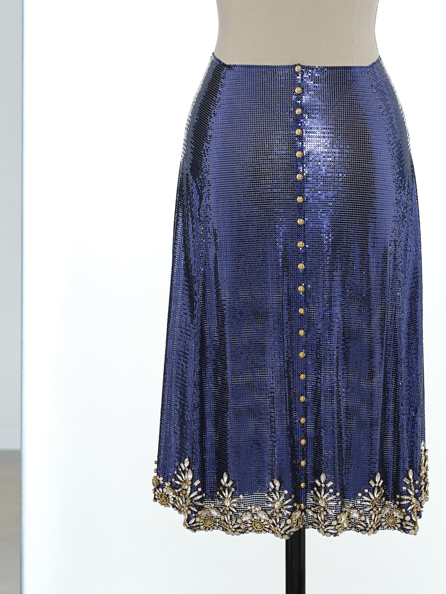 Mid length draped skirt