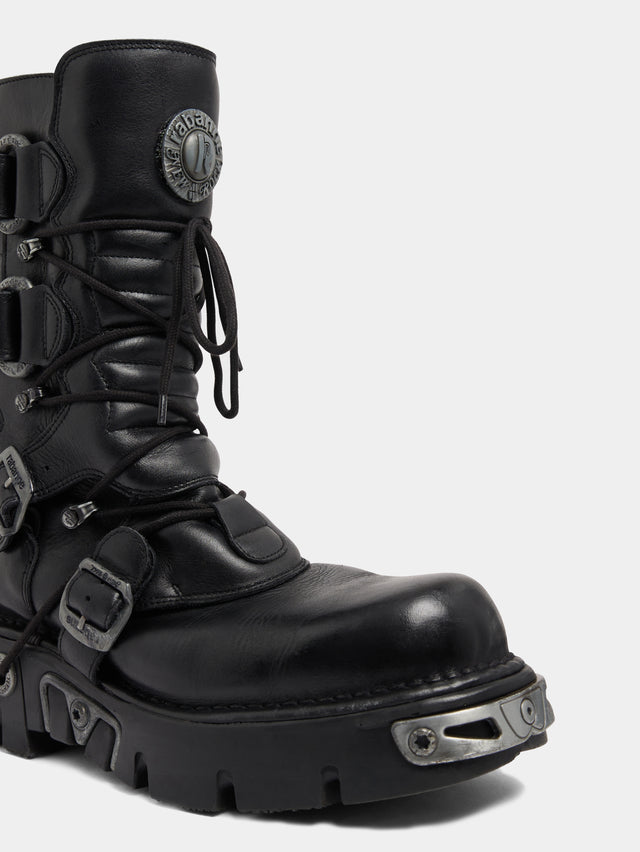 Rabanne x New Rock black boots - Image 3