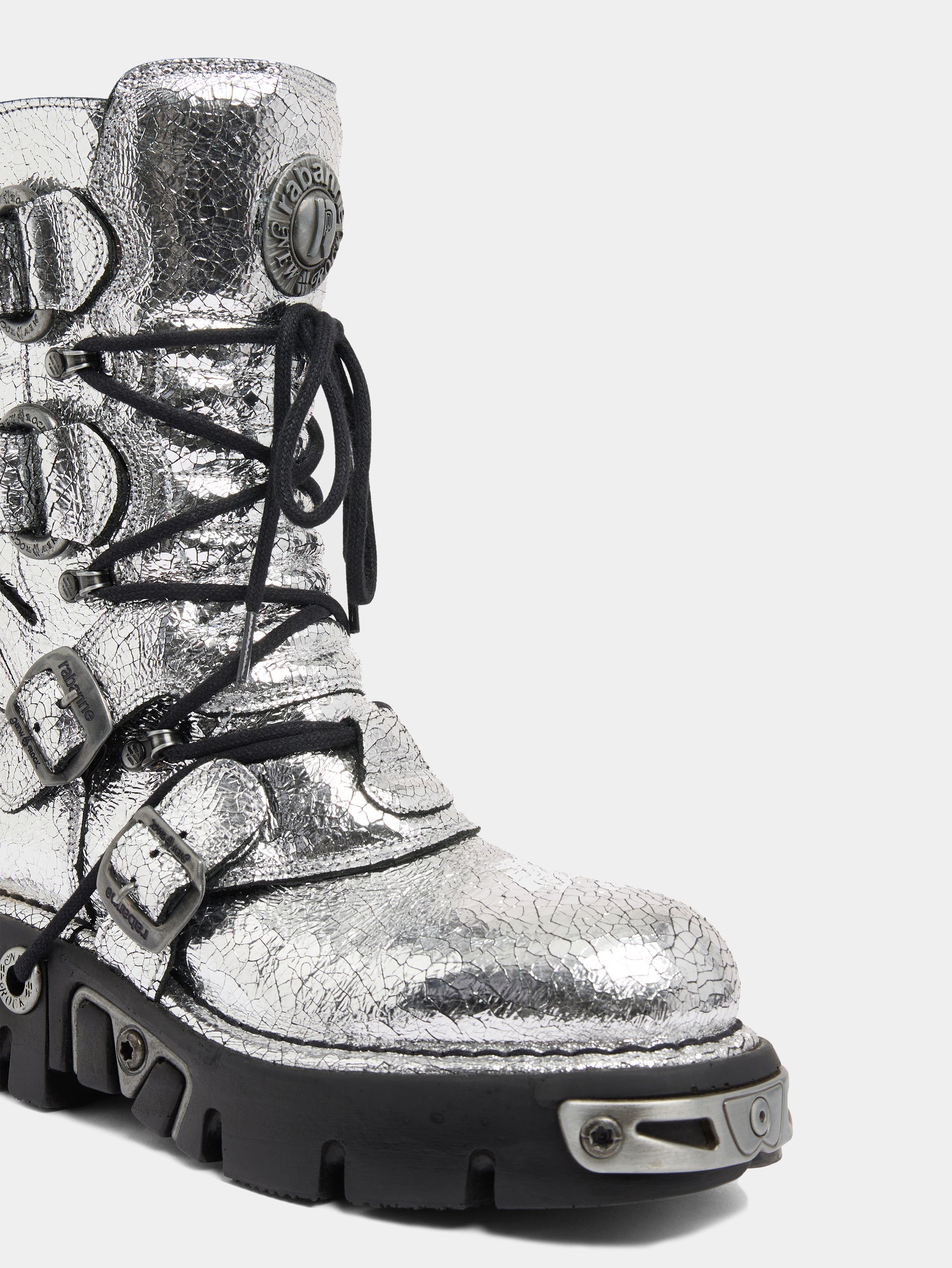 BOTTES RABANNE x NEW ROCK ARGENT