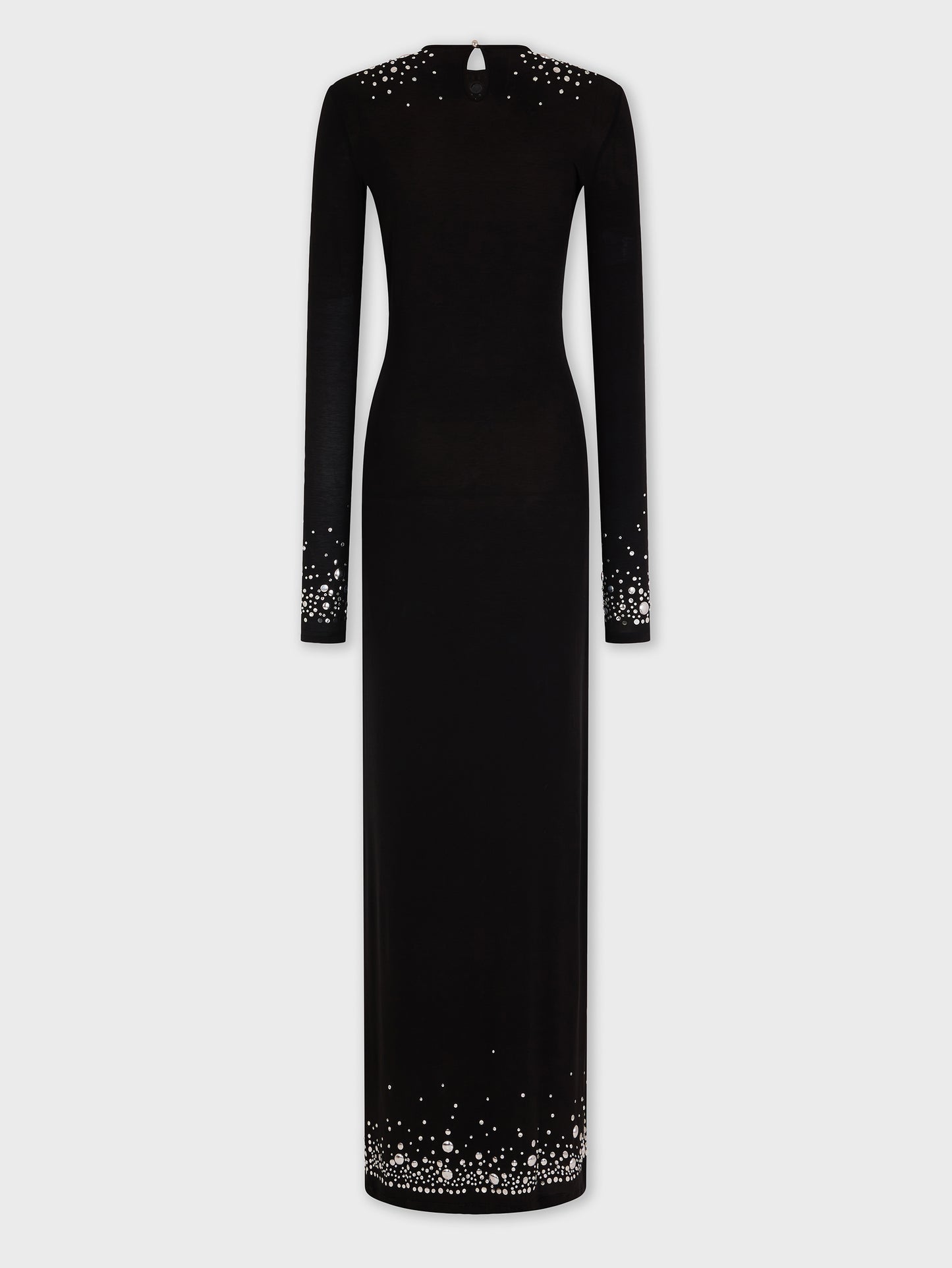 Long second-skin jersey dress