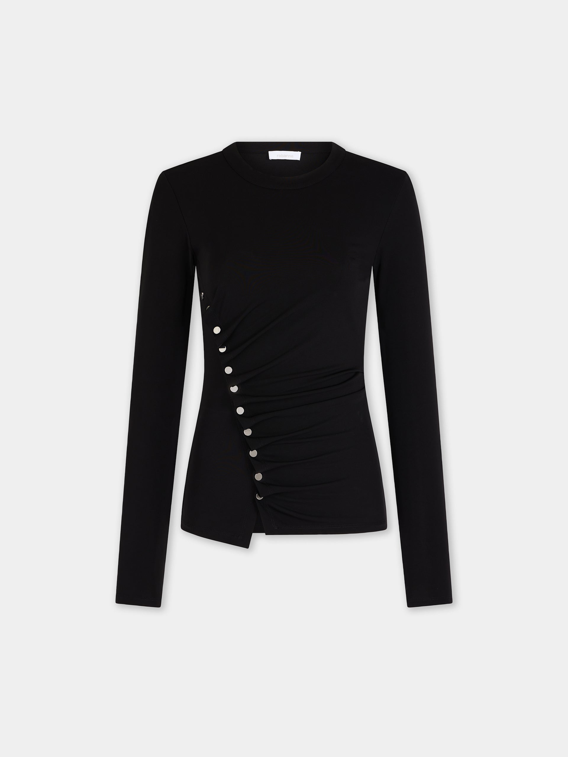 Draped top in jersey position 1