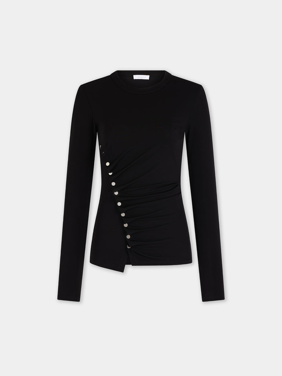 Draped top in jersey position 1 - Image 1