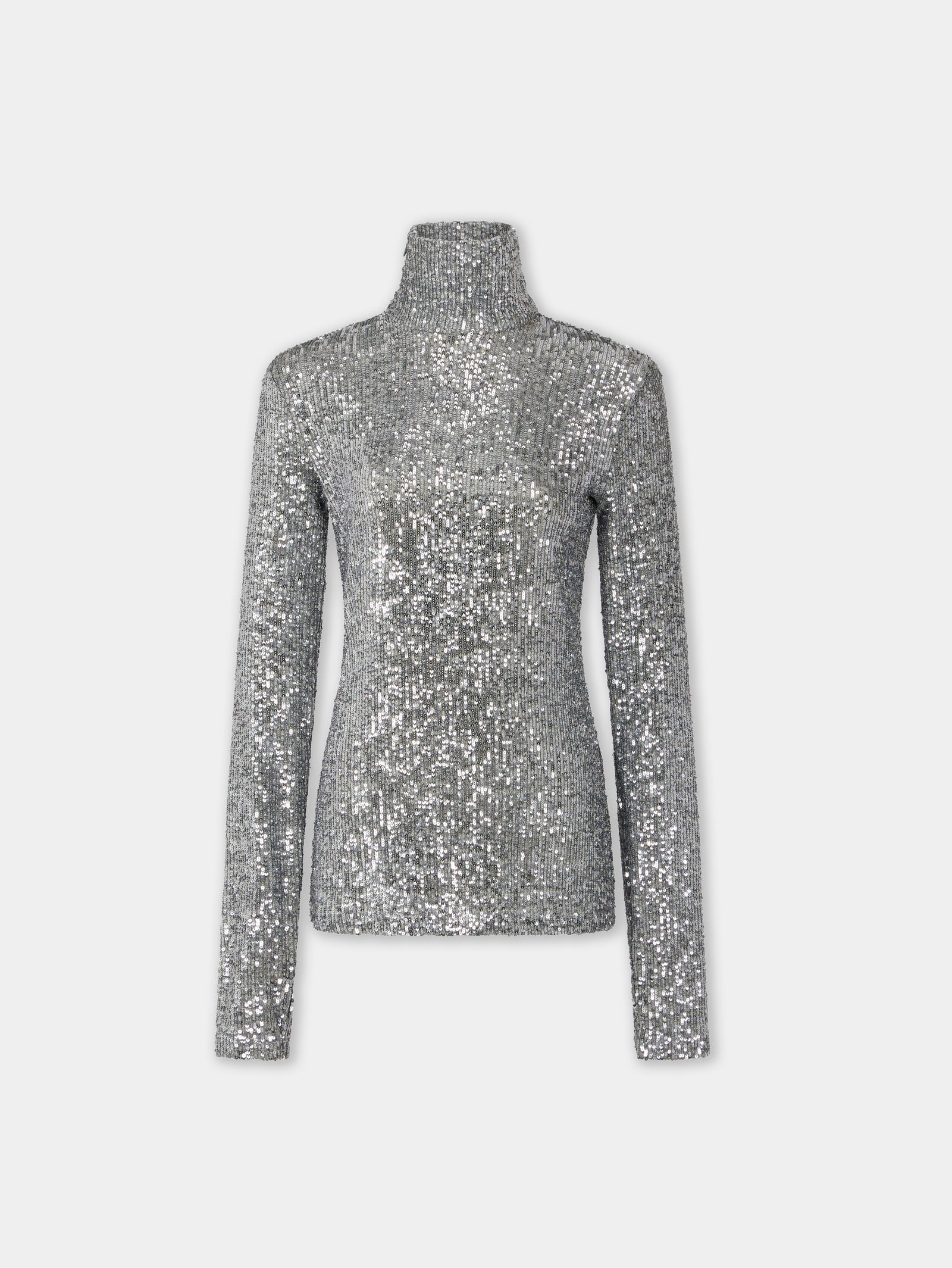 Turtleneck top in sequins position 1 - Image 1