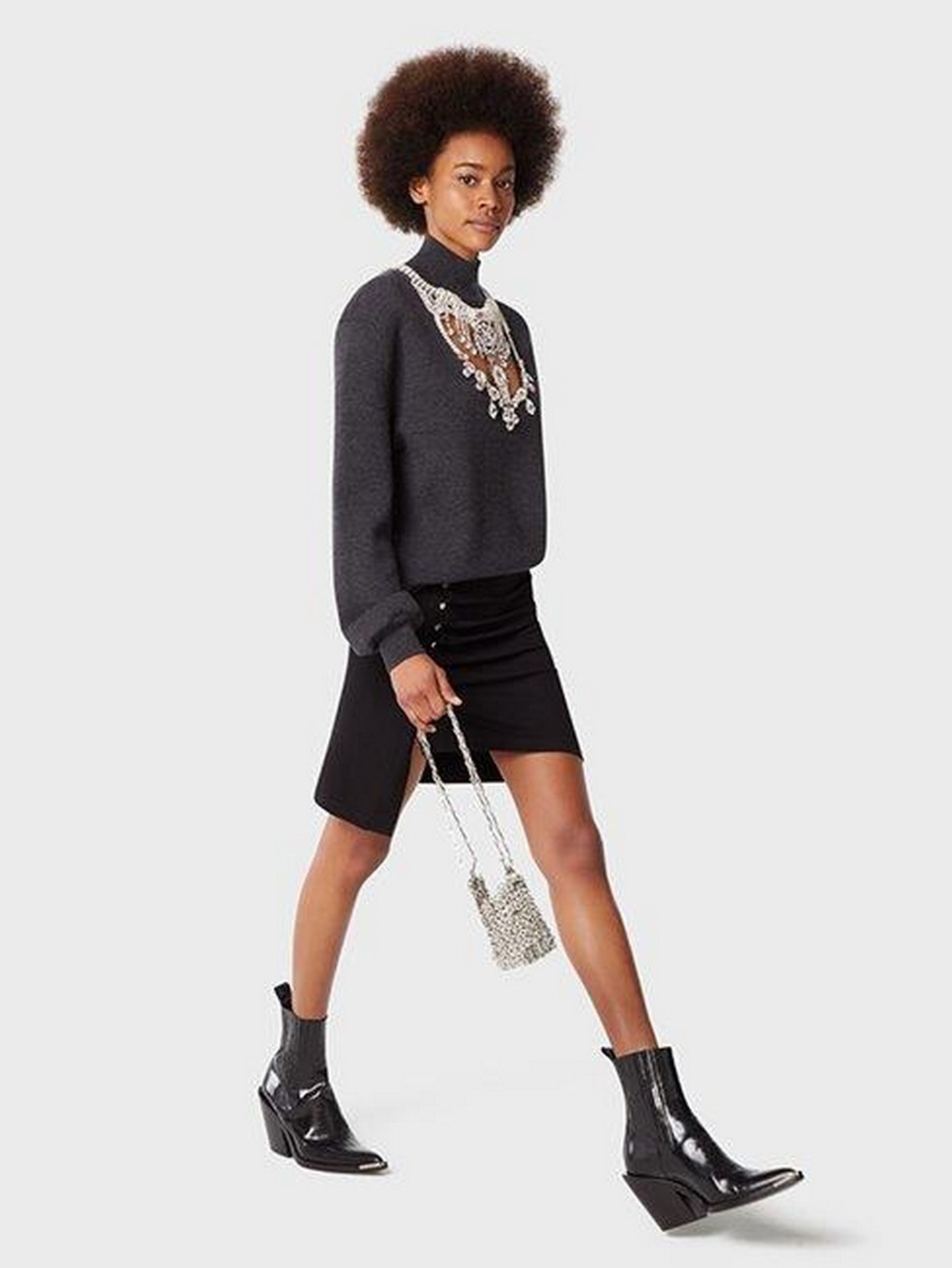 Pleated Mini Skirt