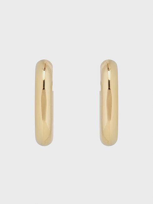 Gold XL Link Earrings - Image 3