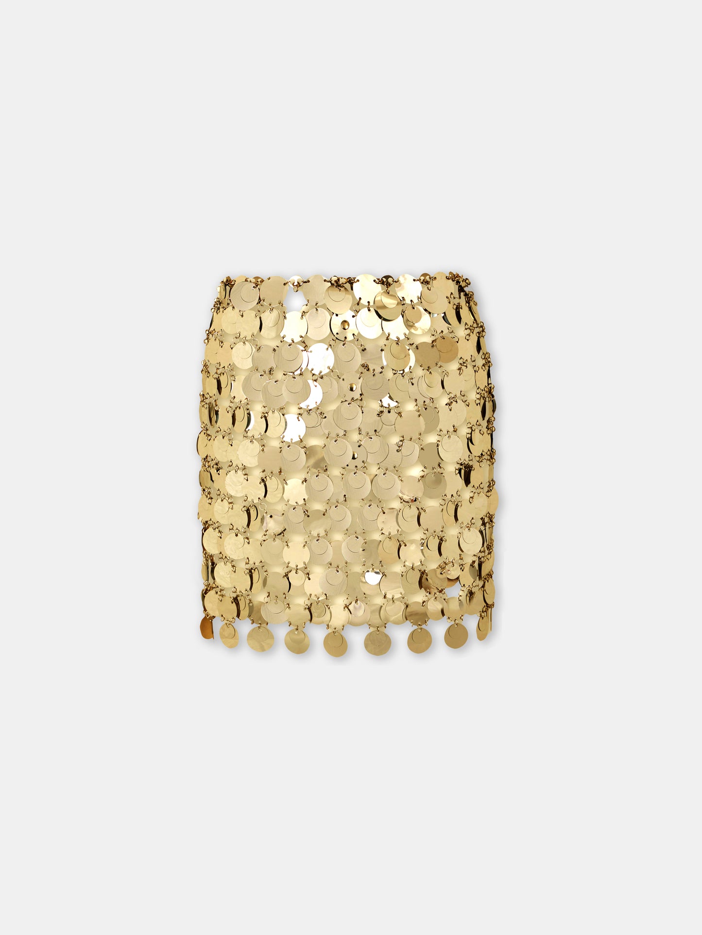 The gold sparkle discs skirt