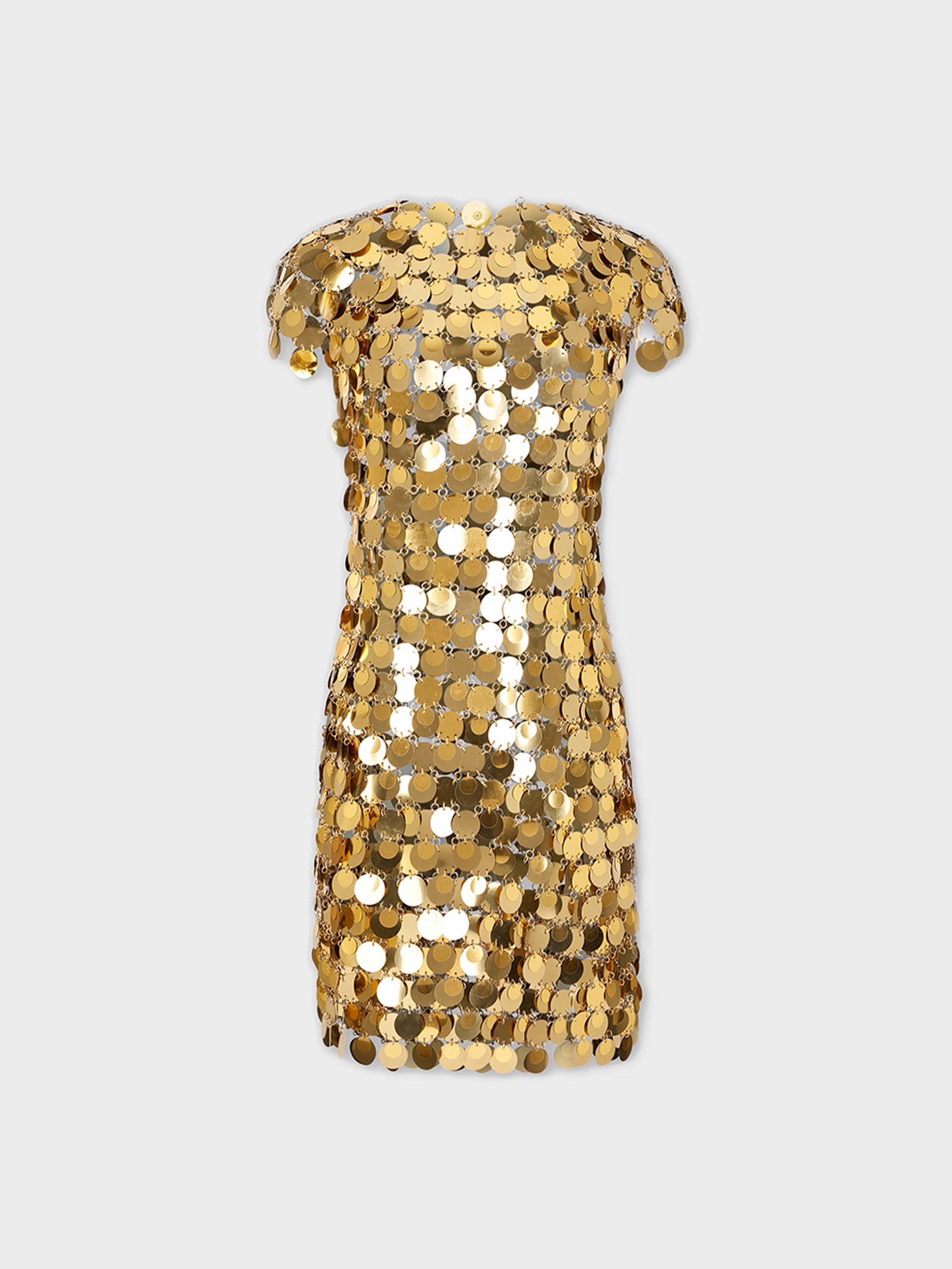 gold disk dress retrofte Women's Kariella Embellished Dress - Natural