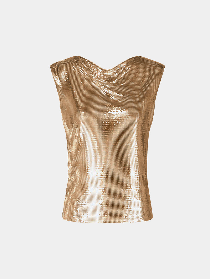 Gold chainmail Top