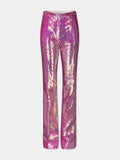 Pantalon à sequins rose
