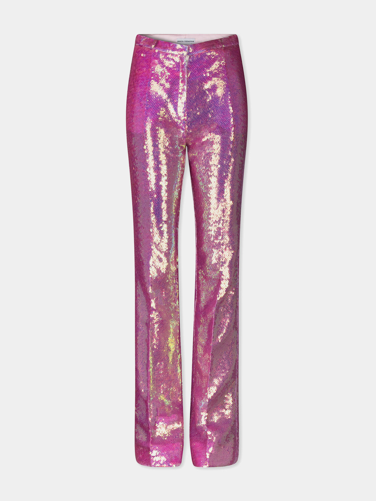 Pantalon à sequins rose