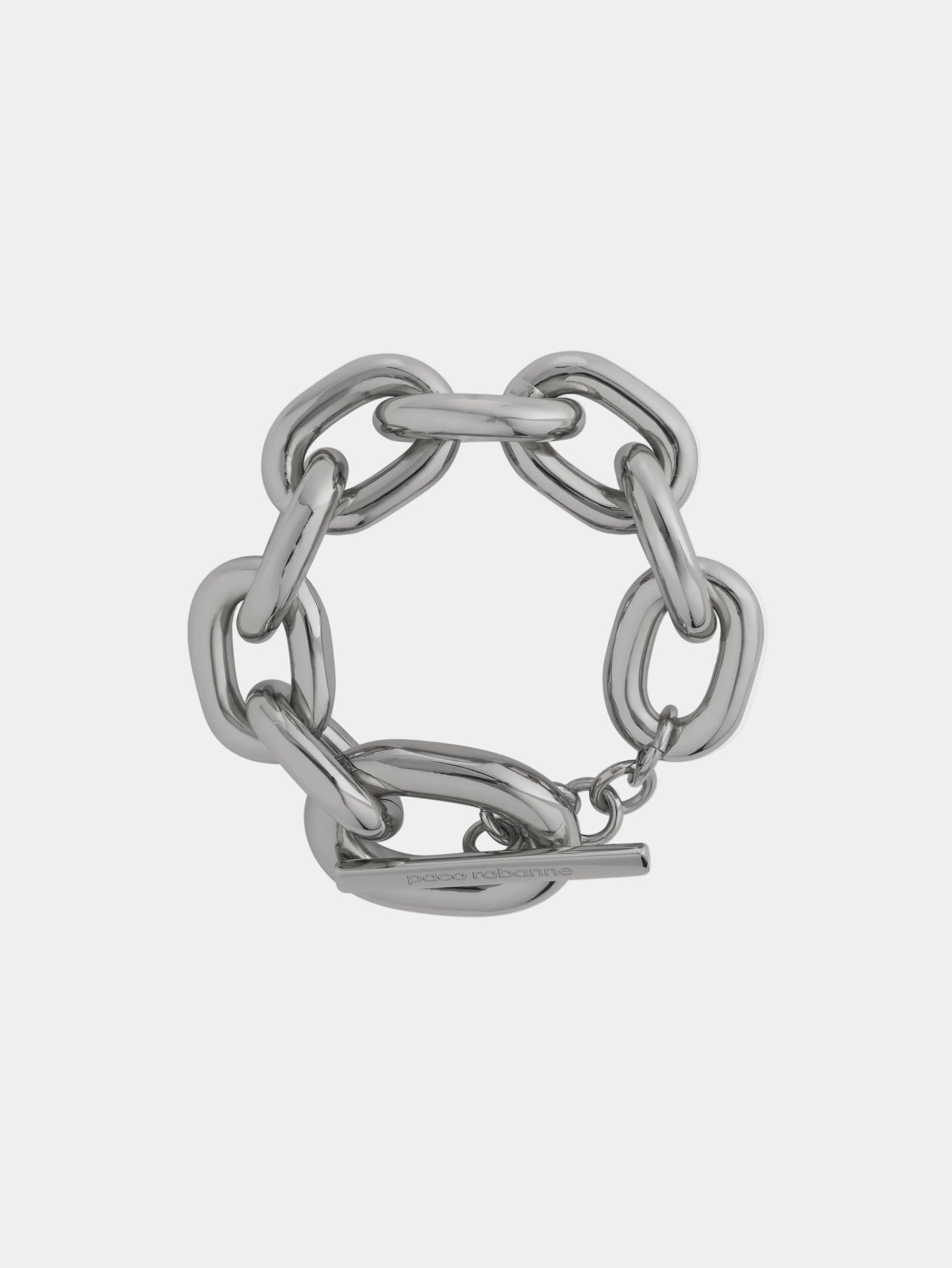 Silver XL link bracelet position 1