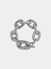 Silver XL link bracelet position 1