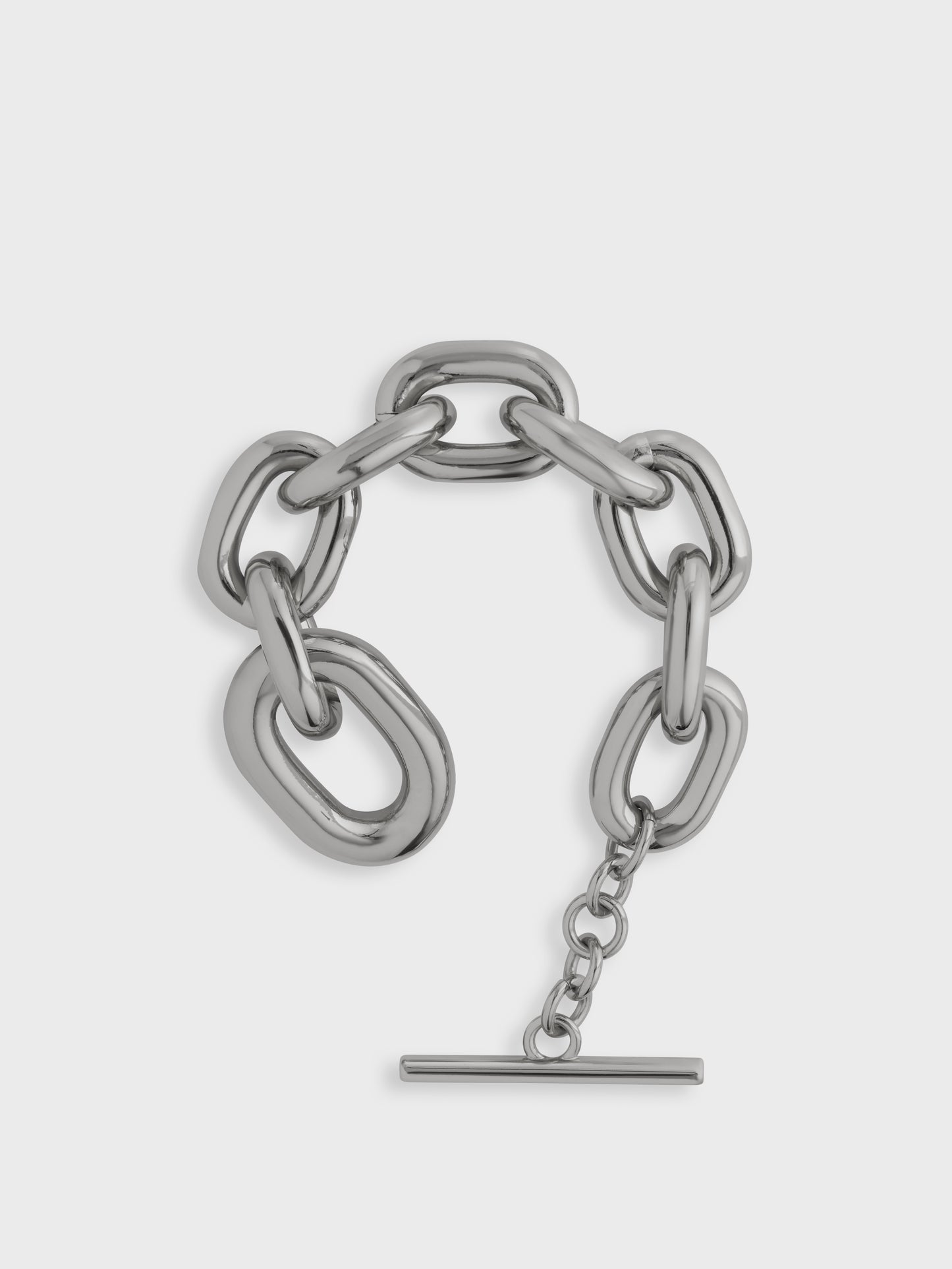Silver XL link bracelet position 3