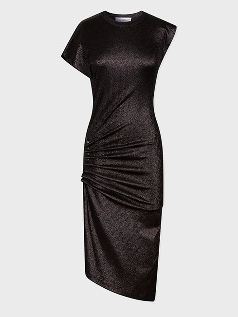 Robe drapée noire