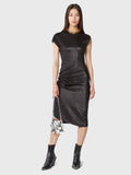 Robe drapée noire