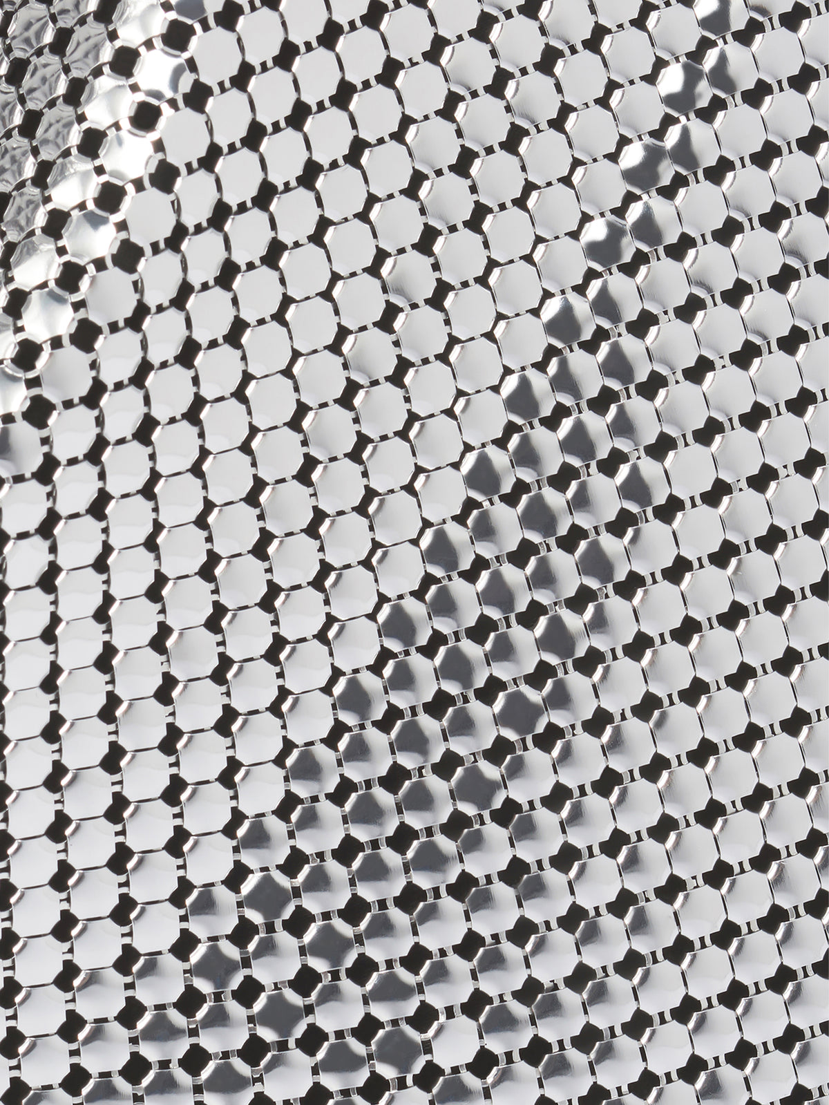 Silver Pixel metallic tote bag