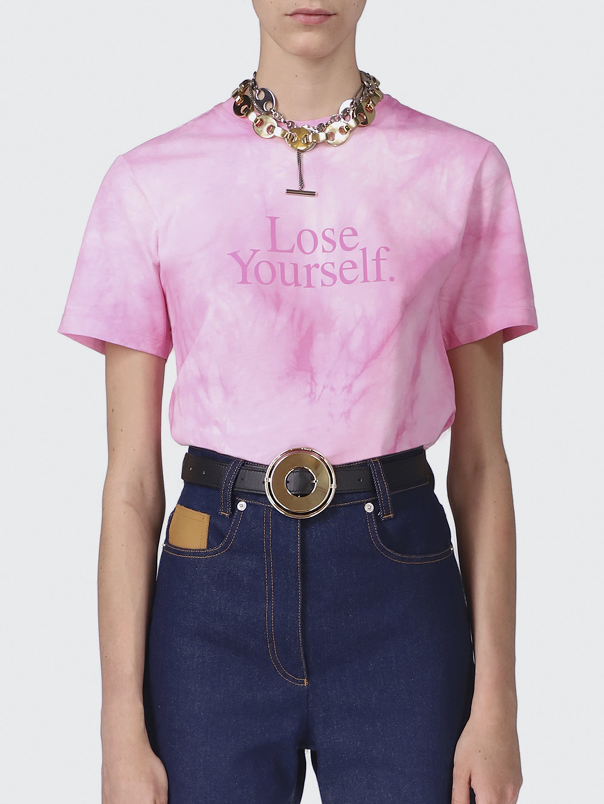 PINK TIE AND DYE TEE SHIRT