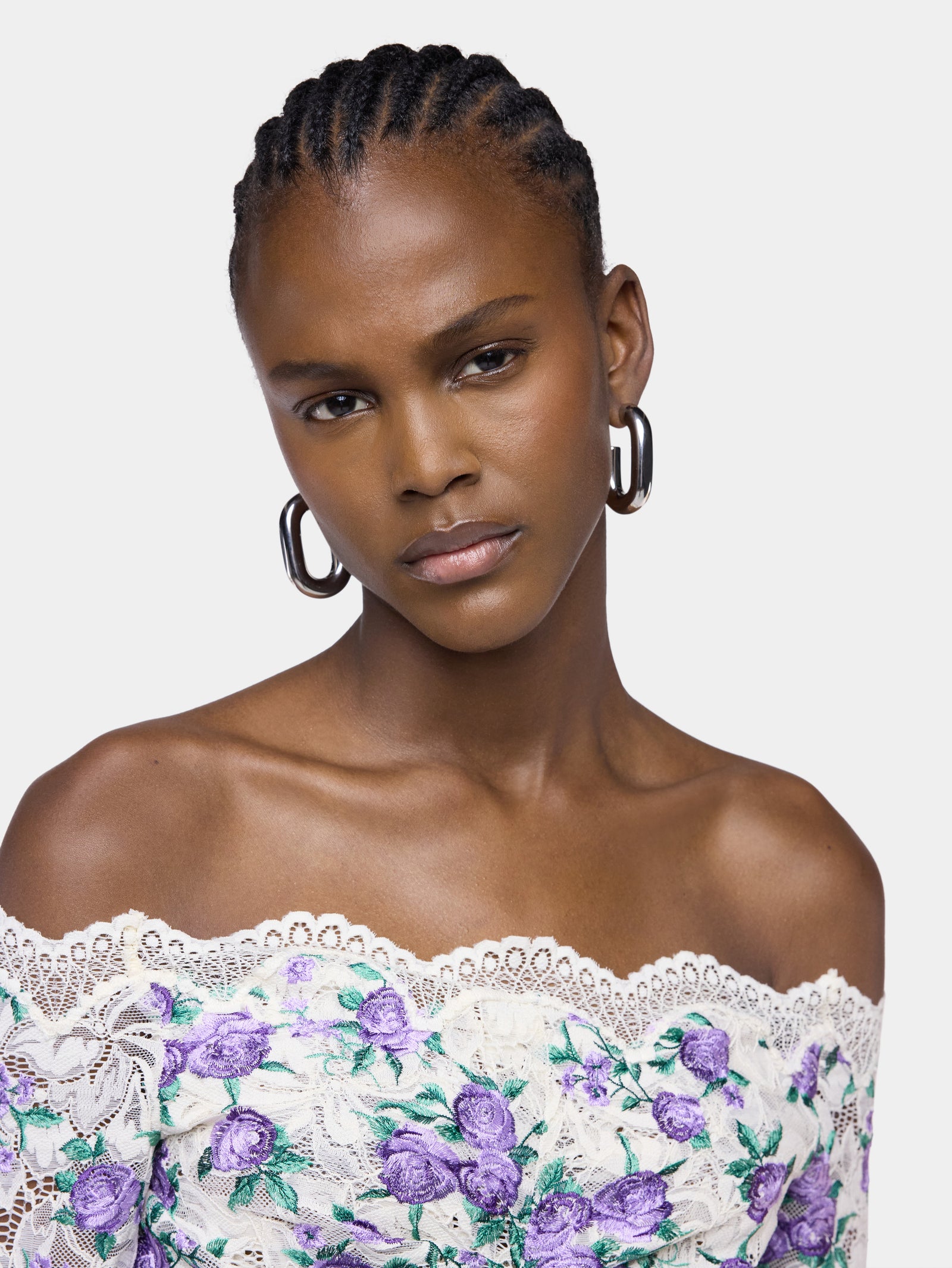 Silver XL Link earrings - Image 2