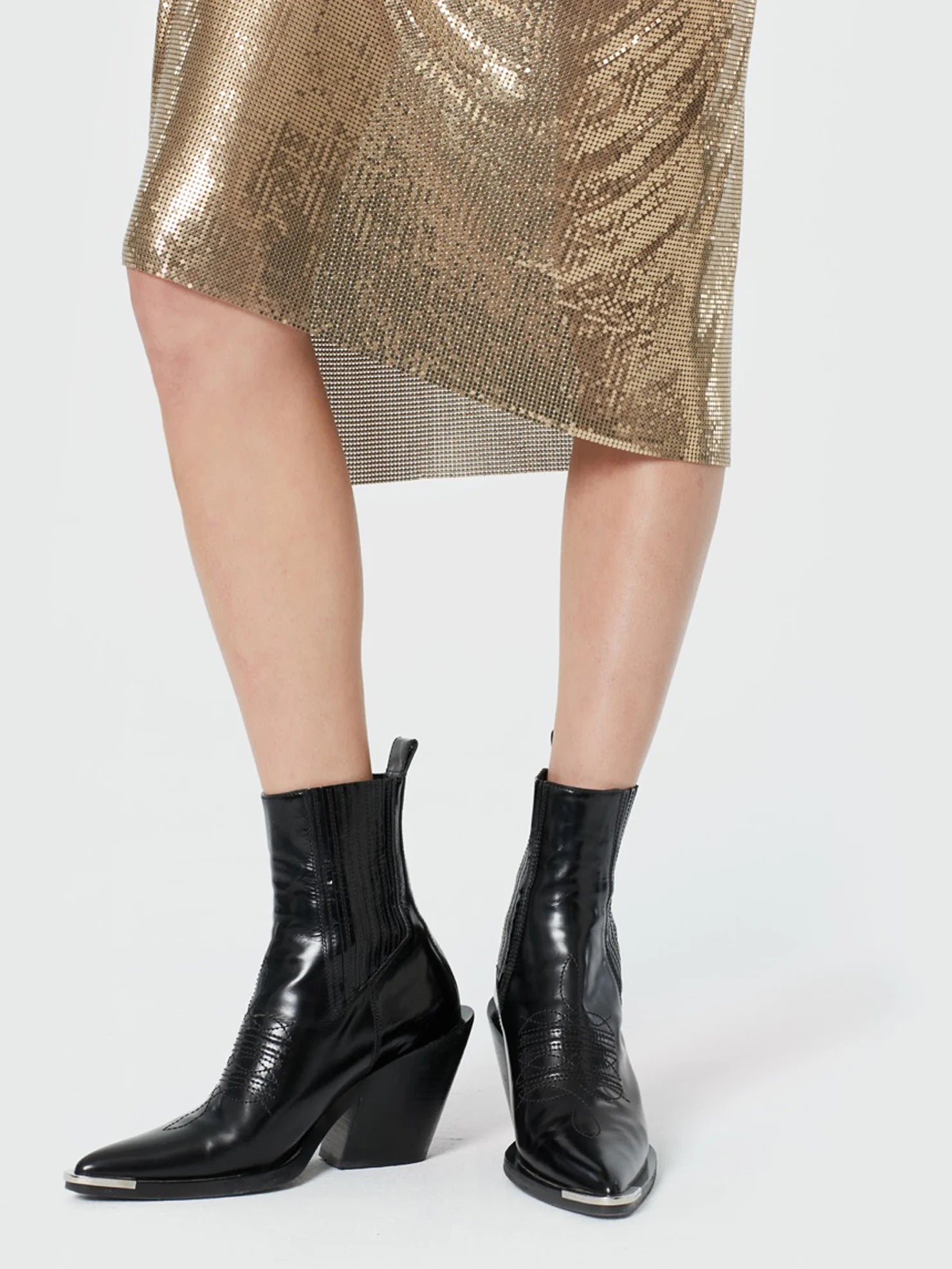 Chelsea black boots – Rabanne