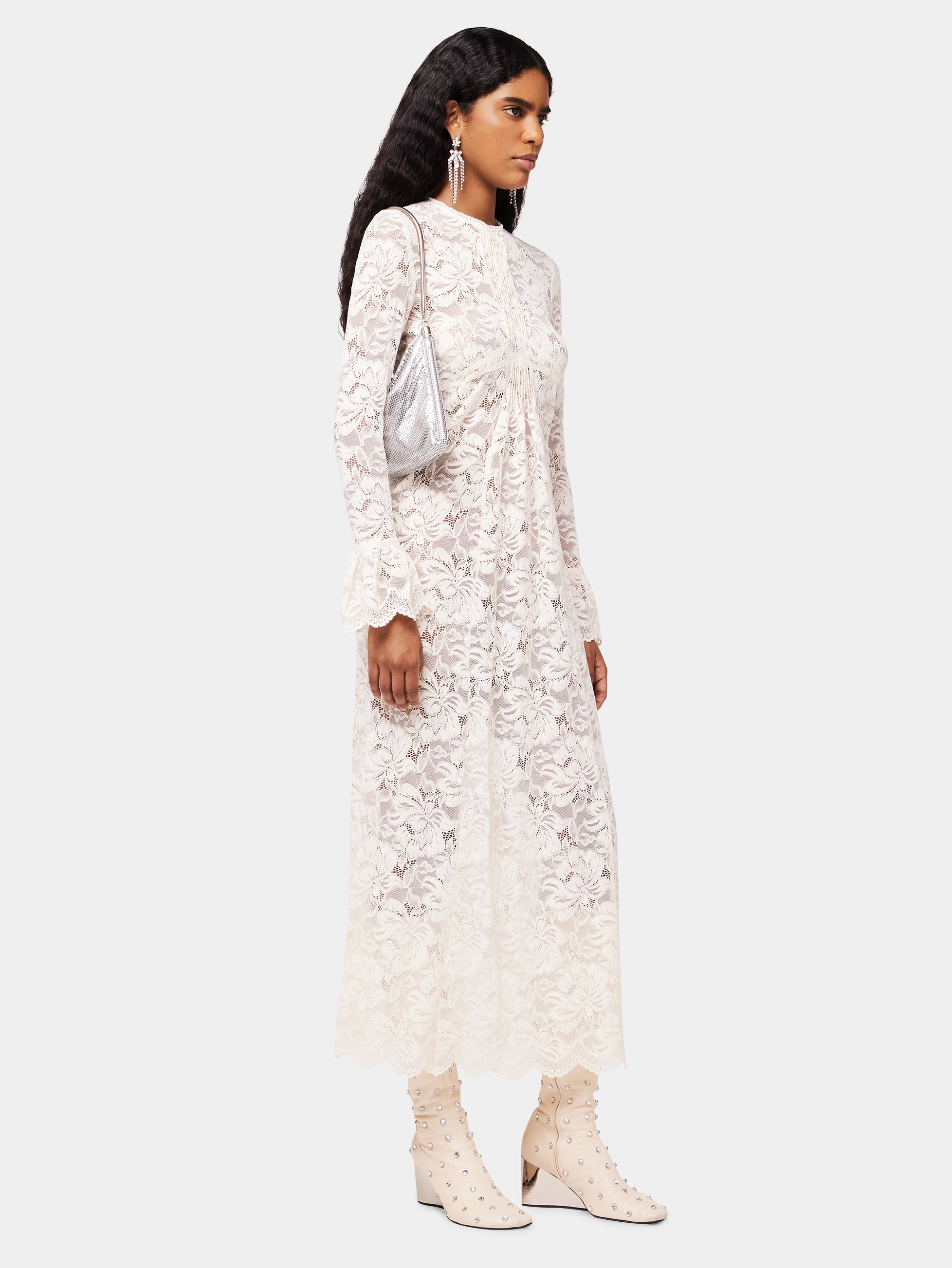 Ivory Lace Maxi Dress