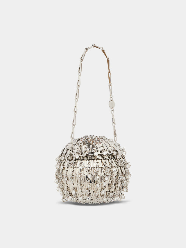 Iconic Silver Sphere 1969 Bag crafted with Crystals