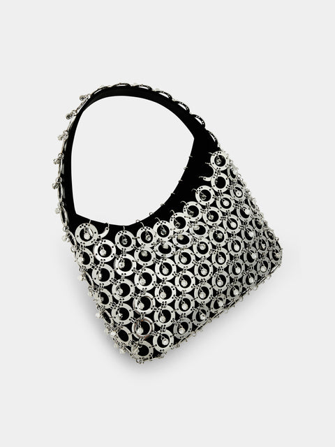Hobo bag with crystals